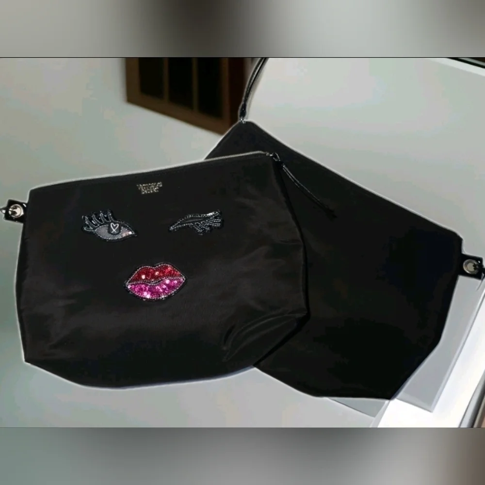 Victoria's Secret Black Makeup Bag 